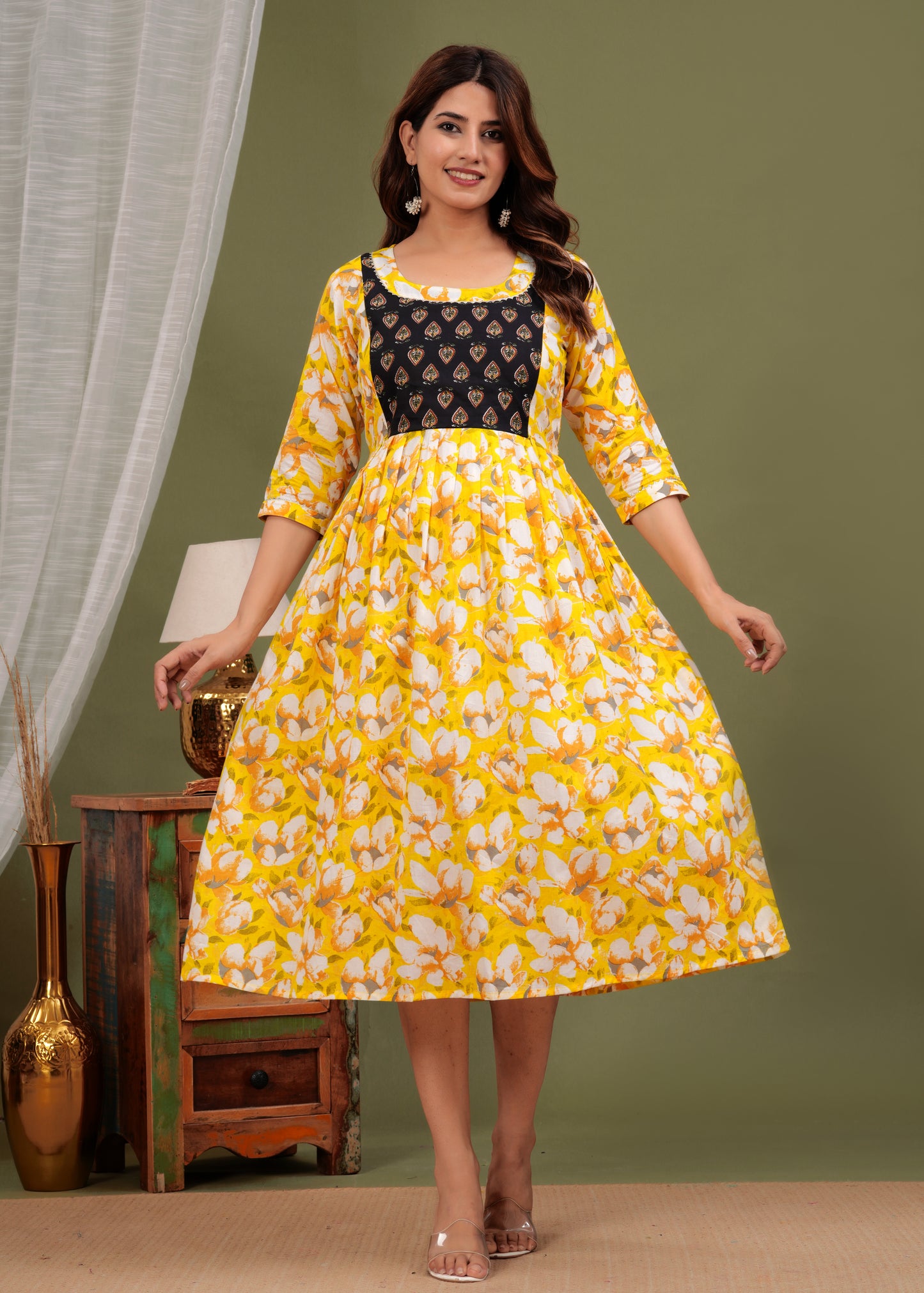 Floral Bliss Maternity Kurti