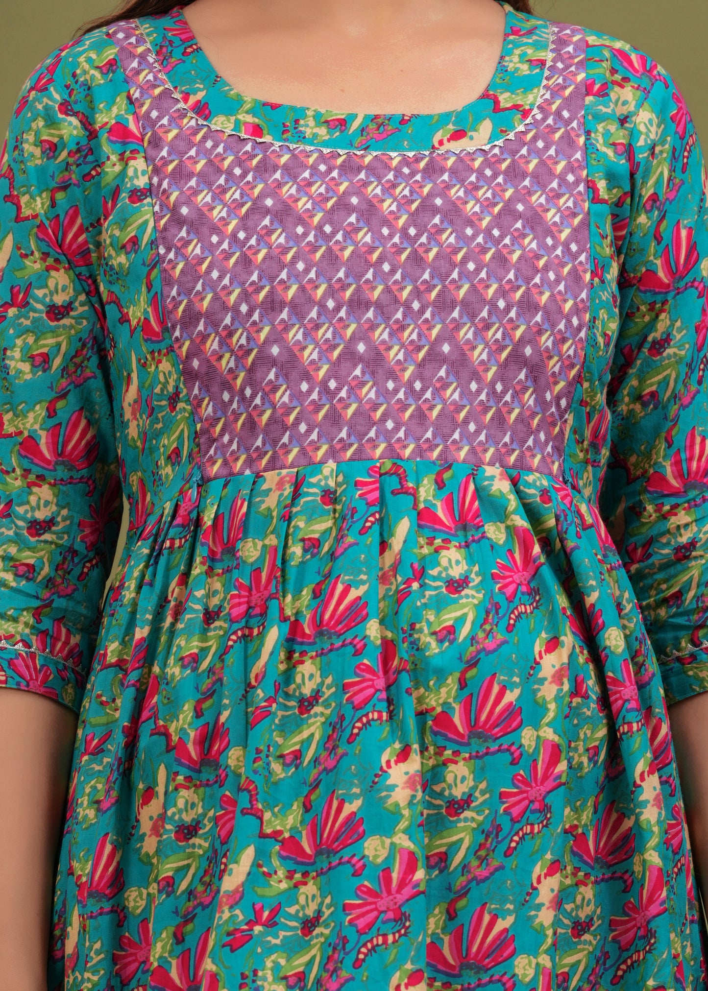 Botanical Bliss Maternity Kurti